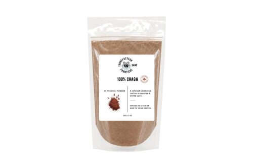 Chaga 100 % en poudre 50 g – Torréfacteur sans frontière