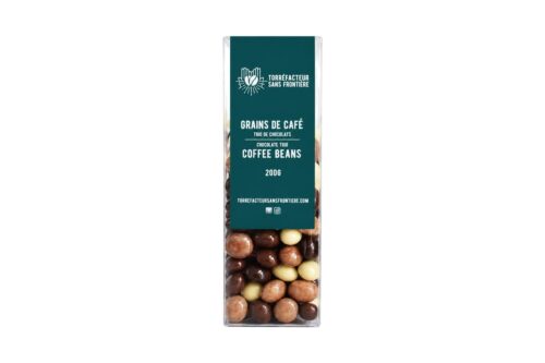 Grains de café enrobés au trio de chocolats 200 g – Torréfacteur sans frontière